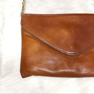 J Crew Leather Brown Purse